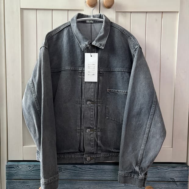 아프레쎄 타입 원 데님 자켓 그레이 46사이즈
