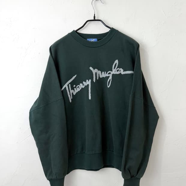 80s 티에리 뮈글러 스웻셔츠