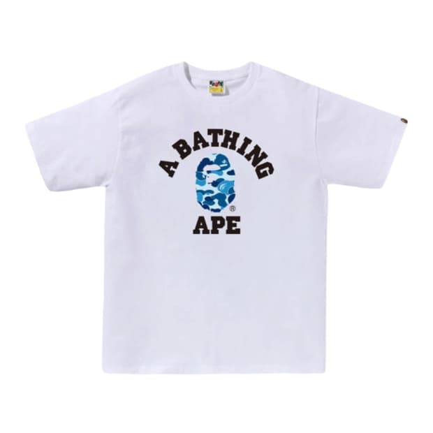 베이프 ABC 카모 컬리지 반팔 티셔츠 M