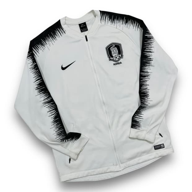 나이키 대한민국 스쿼드 PR 앤썸 화이트 재킷