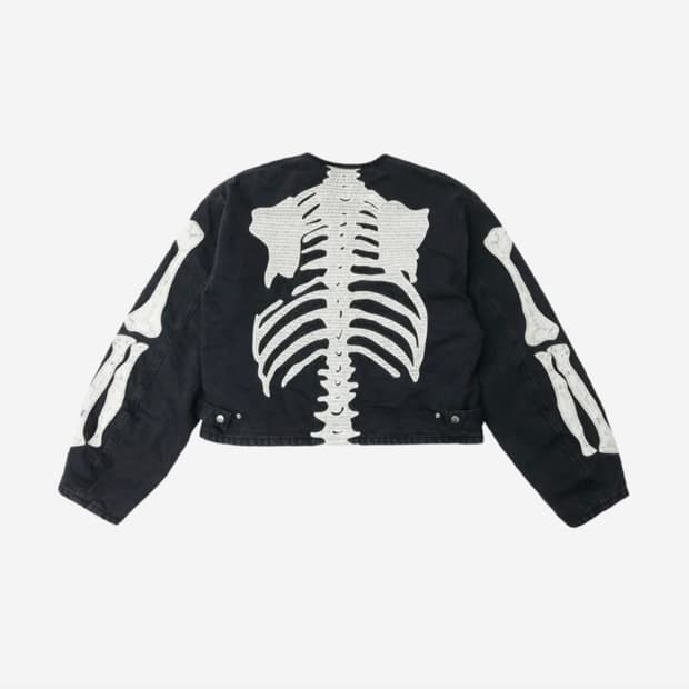 캐피탈 14온즈 블랙 X 블랙 데님 모토크로스 본 자켓 블랙 1