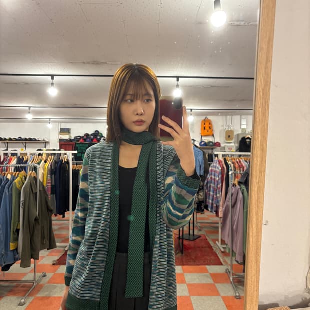 미쏘니 니트(단추없음)