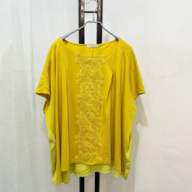 일본빈티지 빅자수 오버핏썸머티 가오리핏 3511