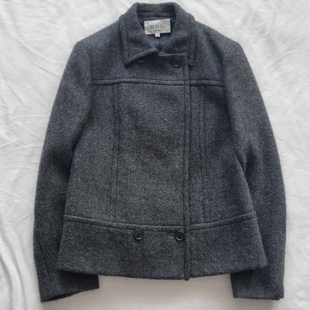 빈티지 모리걸 하구미 그레이 코트