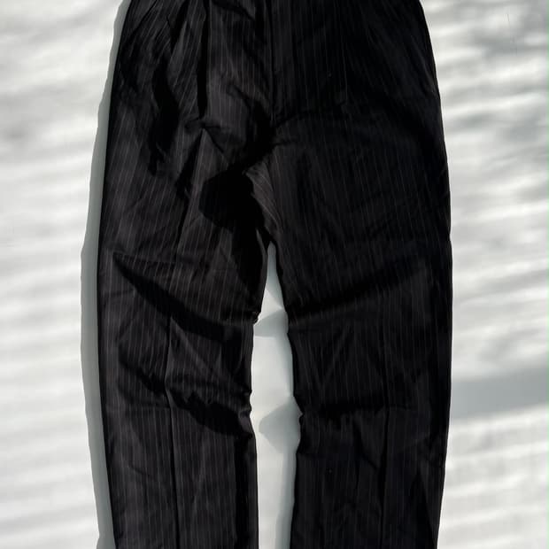 지방시 핀스트라이프 울 슬랙스 팬츠