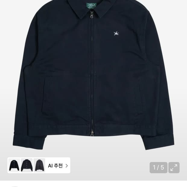 더콜디스트모먼트 TCM washed mini logo jacket L