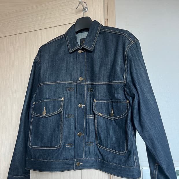 Lee  리 코듀라 RAW데님 1ST 트러커 자켓 인디고 로우 M