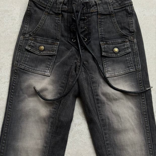 BRAPPERS 레이스업 플레어진