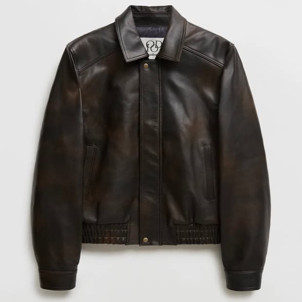 [44] 엘무드 헥터 고트 레더 블루종