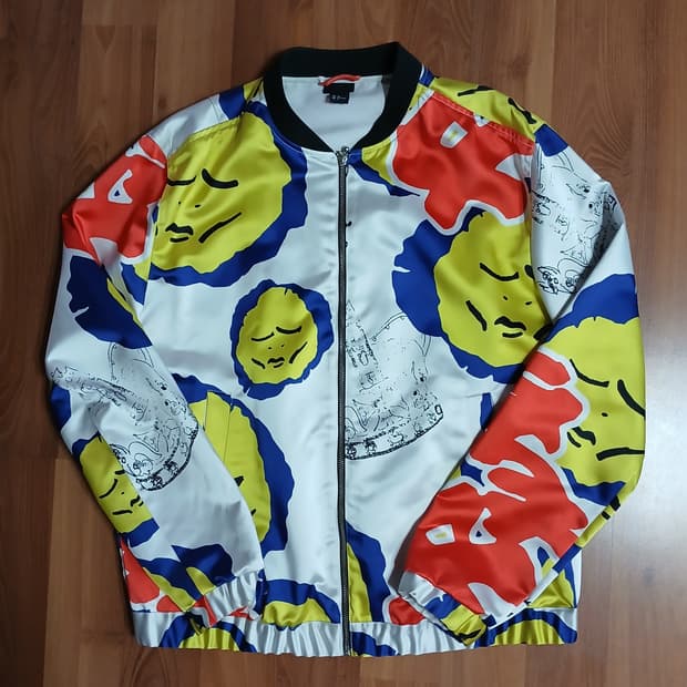 H&M 팝아트 봄버 자켓 L