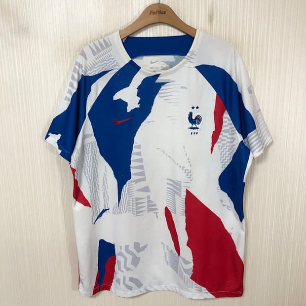 나이키 22-24 프랑스축구국대 프리매치탑/트레이닝져지 XL(해외)