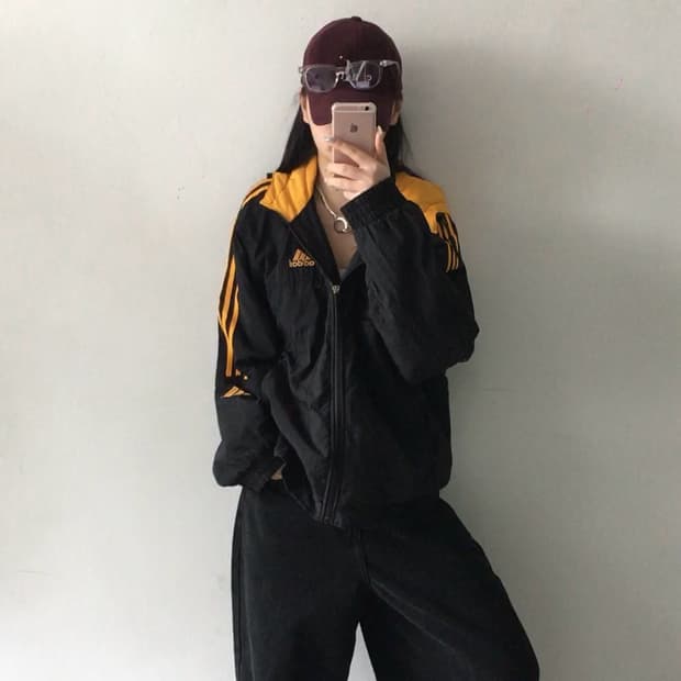 아디다스 누빔 바람막이