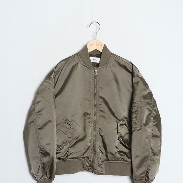AZUL BY MOUSSY Satin MA-1 Jacket