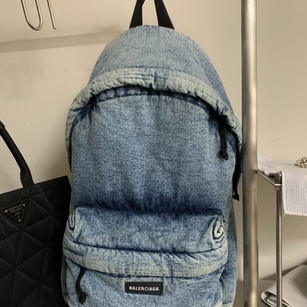 발렌시아가 데님 백팩