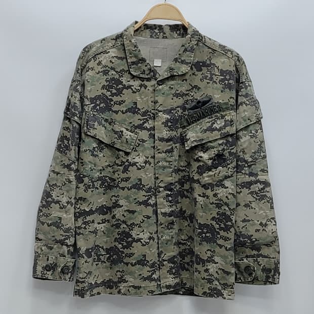 미 해병대 오리지널 디지털 카모 전투복 상의 / 남 M-L 자수패치
