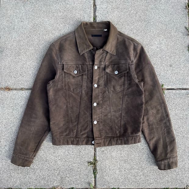 00s 빈티지 헬무트랭 아카이브 3세대 몰스킨 트러커 자켓