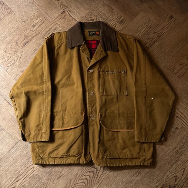 [M]60's Bullseye Bill 체크라이닝 덕 캔버스 헌팅 자켓