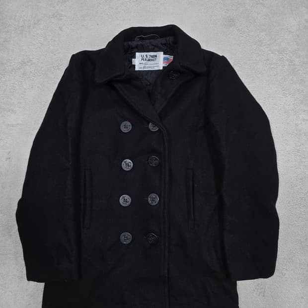 Schott 쇼트 U.S. 740N 블랙 피코트