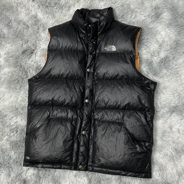 노스페이스 700 퍼텍스 블랙 패딩조끼 XXL