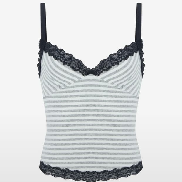 플리즈노팔로우 Yvonne Stripe Sleeveless Top