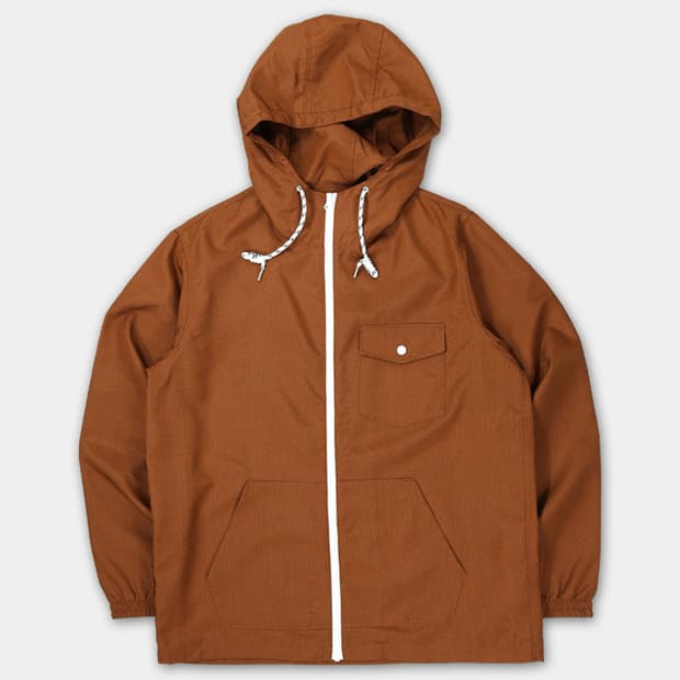 Coen Seersucker Zip Up Hoodie