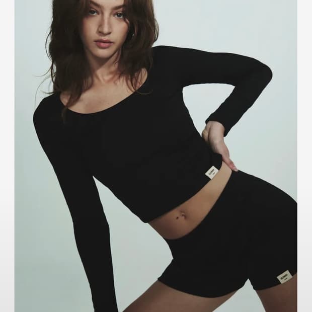 글로니 G CLASSIC RIB SCOOP LONG SLEEVE