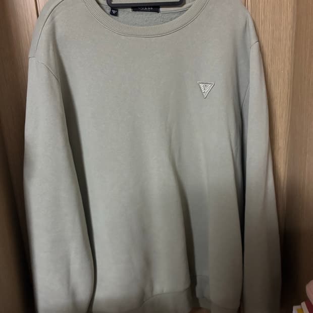 게스 연두색 맨투맨