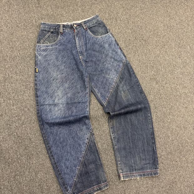 32) 팻 팜 빈티지 올드스쿨 뒷포켓 프린팅 힙합팬츠