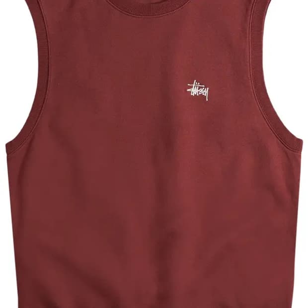 Stussy stock fleece vest