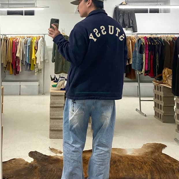 90's STUSSY coach jacket 90년대 스투시 스펠아웃