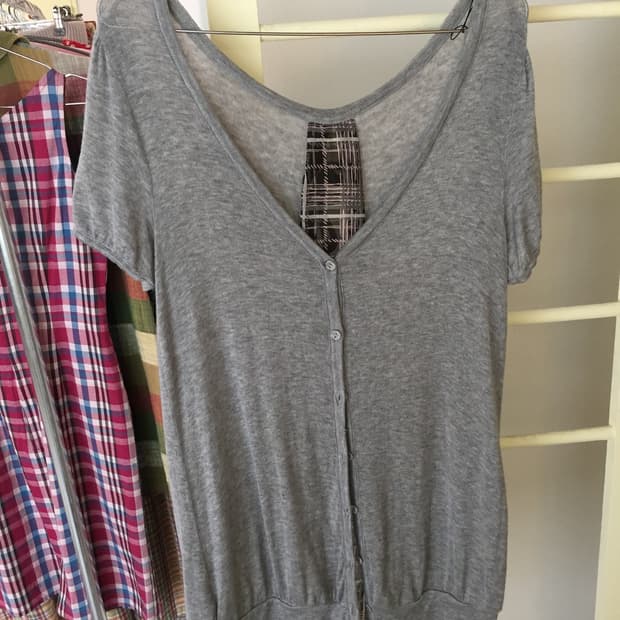 레이어드 뒷리본 거디건