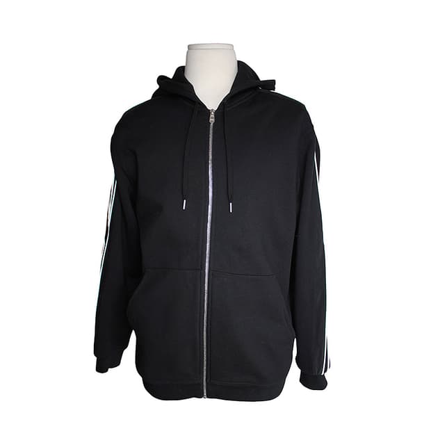 에르메스 블랙 앤 화이트 후드 집업 기모 남성 자켓 100