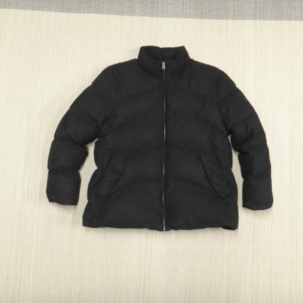 (105) 헨리코튼 골프 레더 스웨이드 다운 점퍼