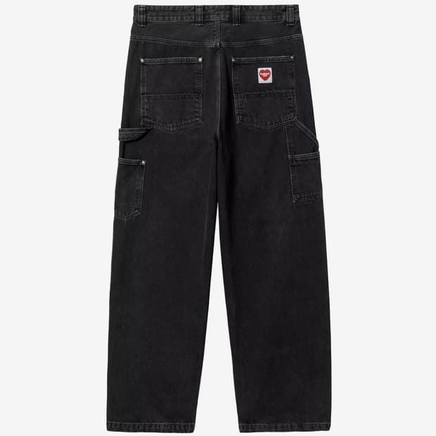 칼하트윕 내쉬 더블 니 팬츠 스미스 블랙 XS