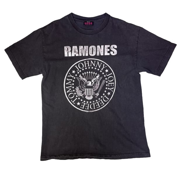빈티지 00s 라몬즈 RAMONES LOGO 밴드티 L