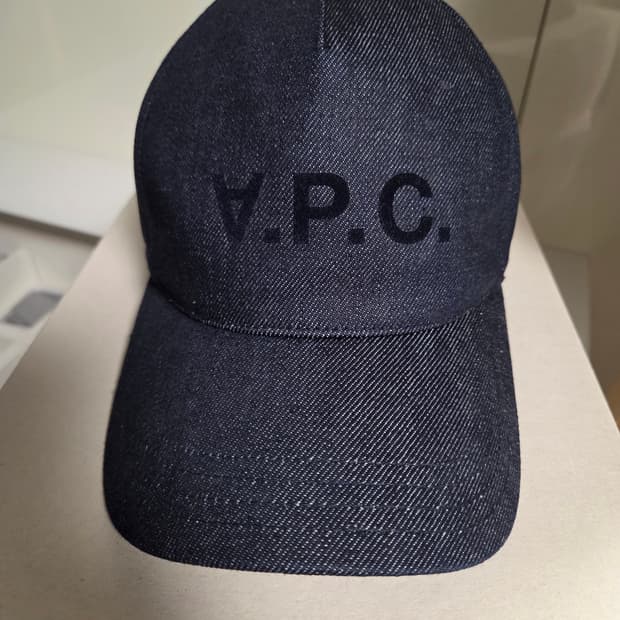 아페쎄 APC 로고 데님 볼캡