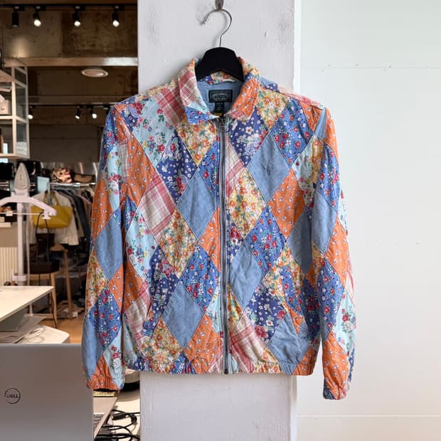 폴로 컨트리 멀티컬러 패치워크 플로럴 코튼 자켓