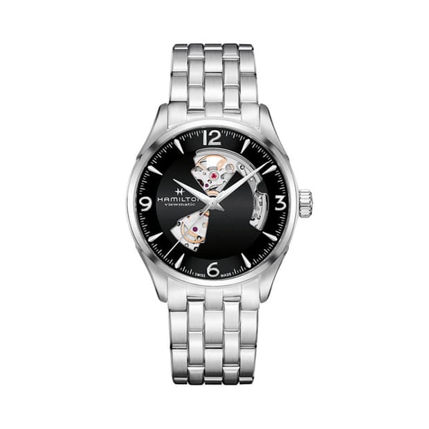 [42mm] 해밀턴 재즈마스터 오픈하트 블랙