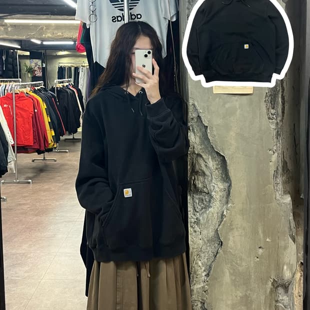 칼하트 후드티 블랙 L #csz2095 