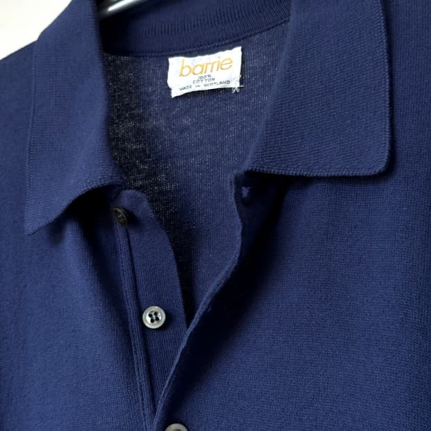 90's Scottish made high gauge knit polo