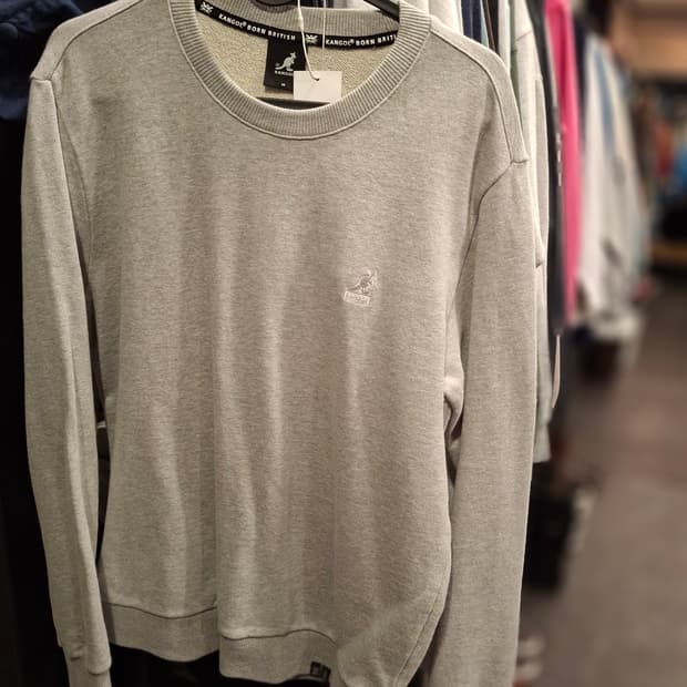 (마지막특가) 캉골 유니섹스 그레이 맨투맨 m