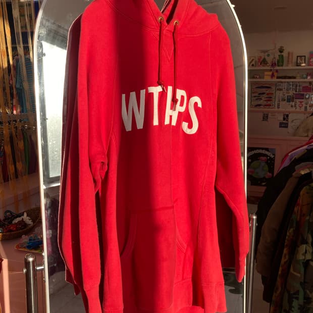 Wtaps 레드 롱 후디
