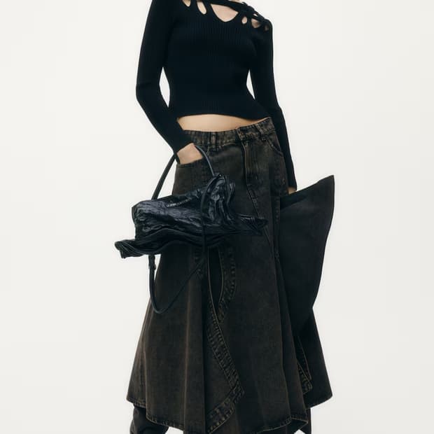 글렌마틴스 h&m 컷아웃탑 s