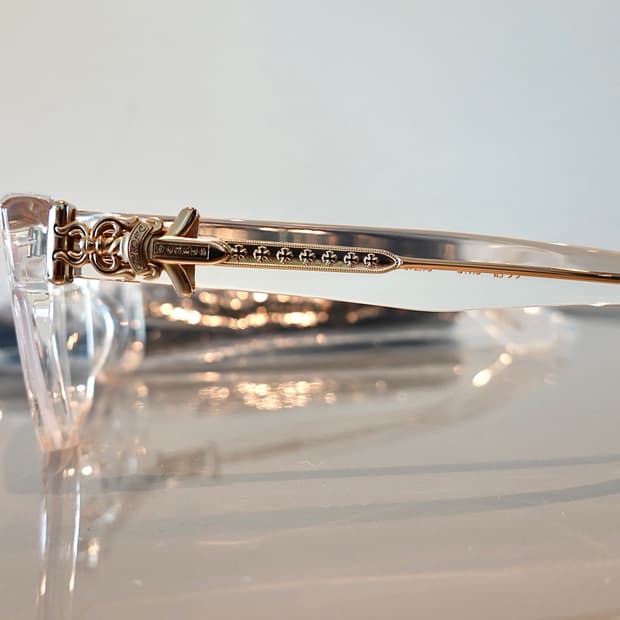 크롬하츠안경 바질리오네어2 크리스탈/골드