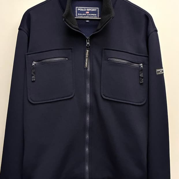 (L)90s POLO SPORT 폴로스포츠 4포켓 플리스 셔켓 자켓