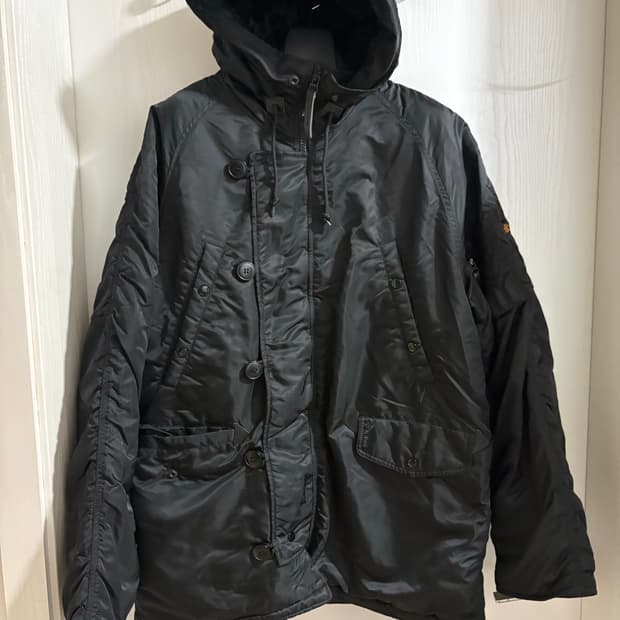 알파인더스트리 야상 블랙 L