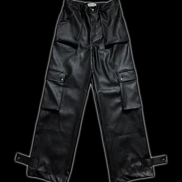 드러그프로덕트 레더 카고 팬츠 바지 2