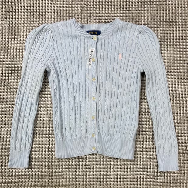 폴로 랄프로렌 여아 꽈배기 가디건 6사이즈