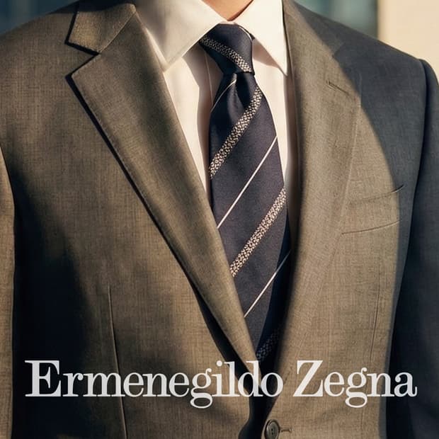 에르메네질도 제냐 실크 스트라이프 넥타이 9.2cm A+등급 K2197
