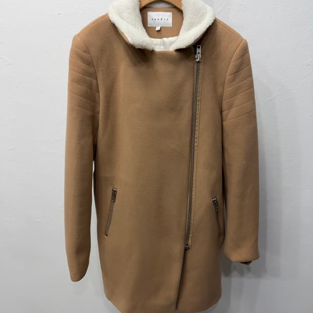 정품) 산드로 여성 카멜 자켓 36